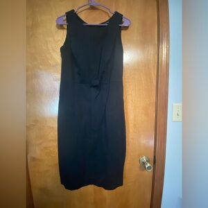 Black cotton sleeveless dress by The Limited. Perfect for fall/winter layering.